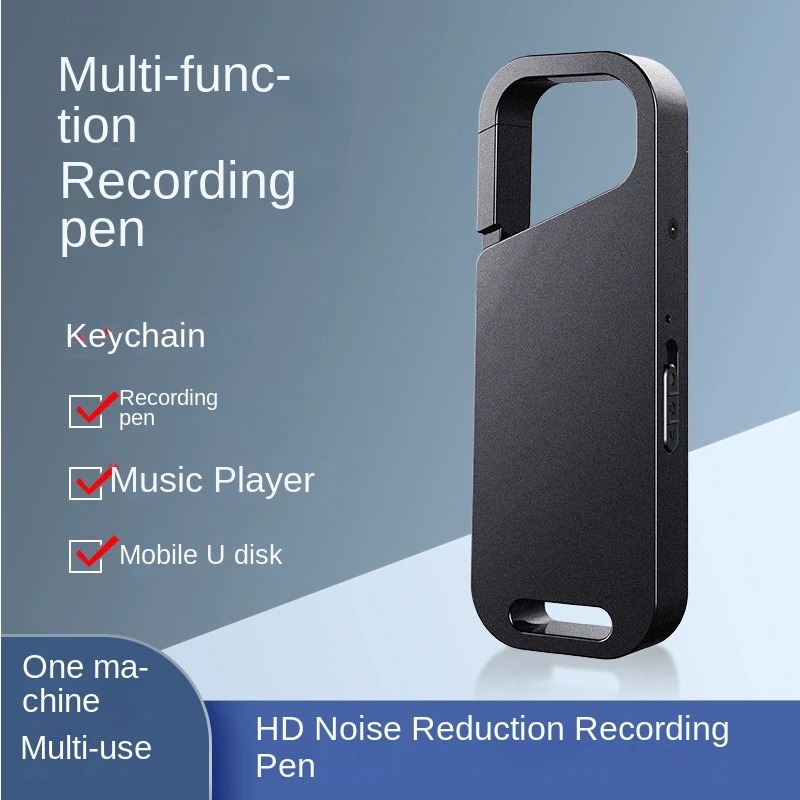 Voice Recorder Pen - Gantungan Kunci Perekam Suara Definisi Tinggi