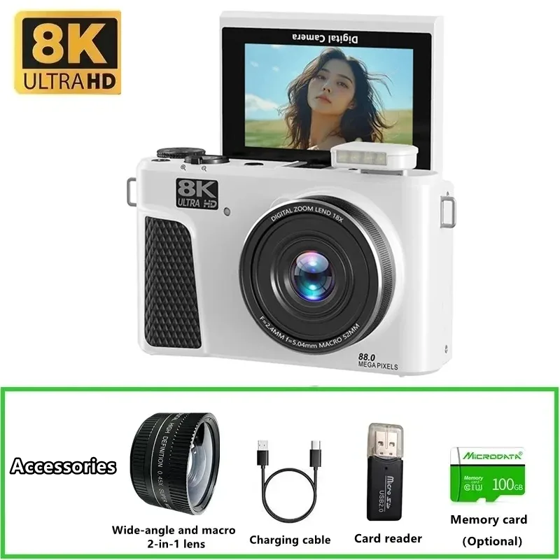 Digital Photo Frame Wifi - Kamera Digital WD300 8K 88MP, kamera