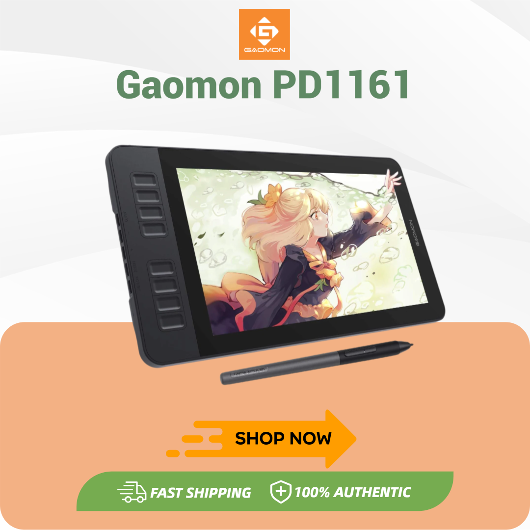 Digital Drawing Tablet - Layar 11.6 Inci Gaomon PD1161 Tablet