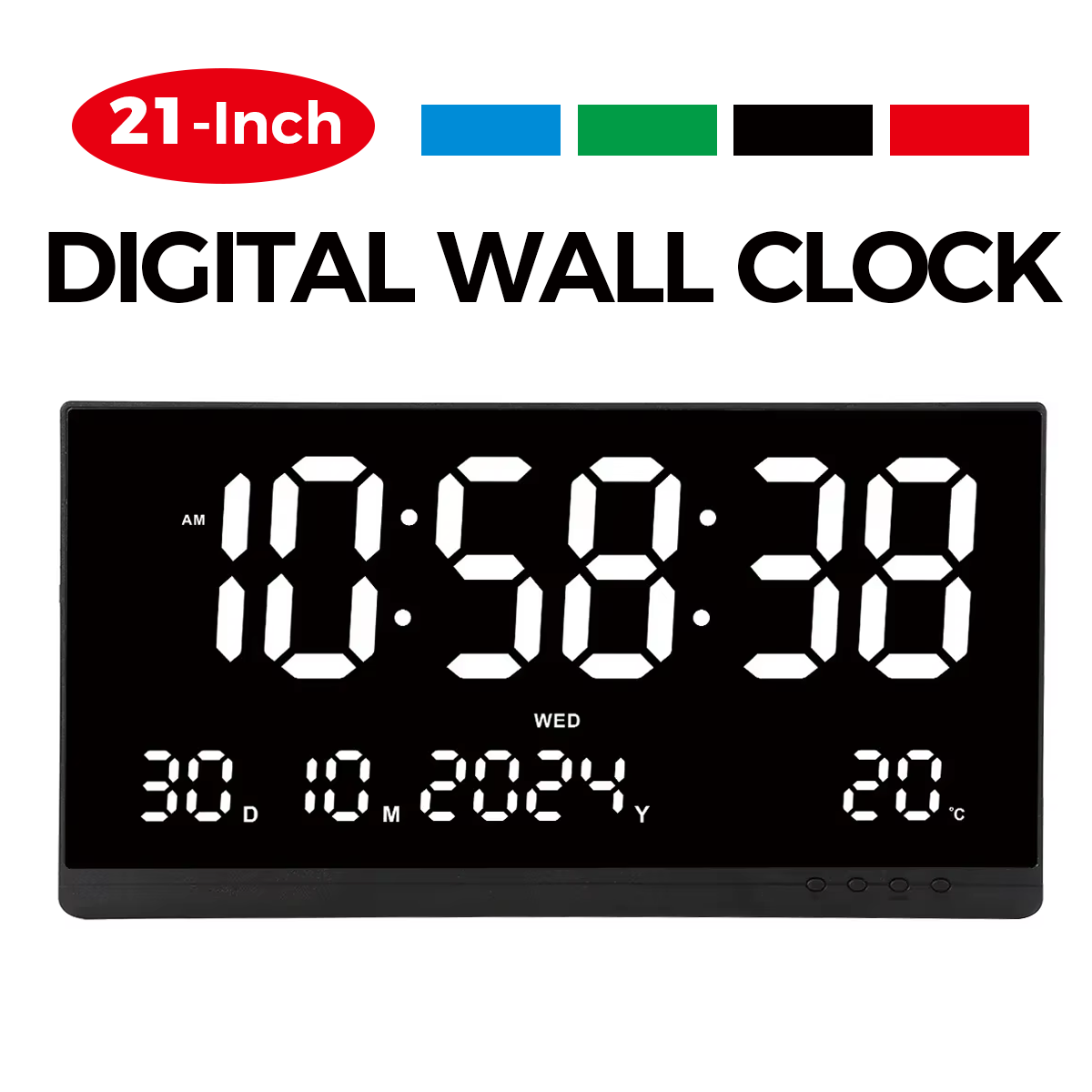 Modern Electronics Gadgets - Jam Dinding Digital Besar 21'' Kalender