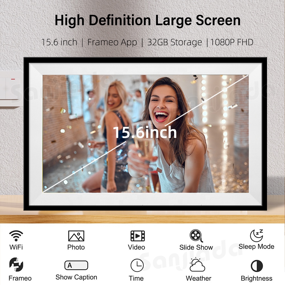 Digital Photo Frame Wifi - Bingkai Foto Digital Ukuran Besar 32GB