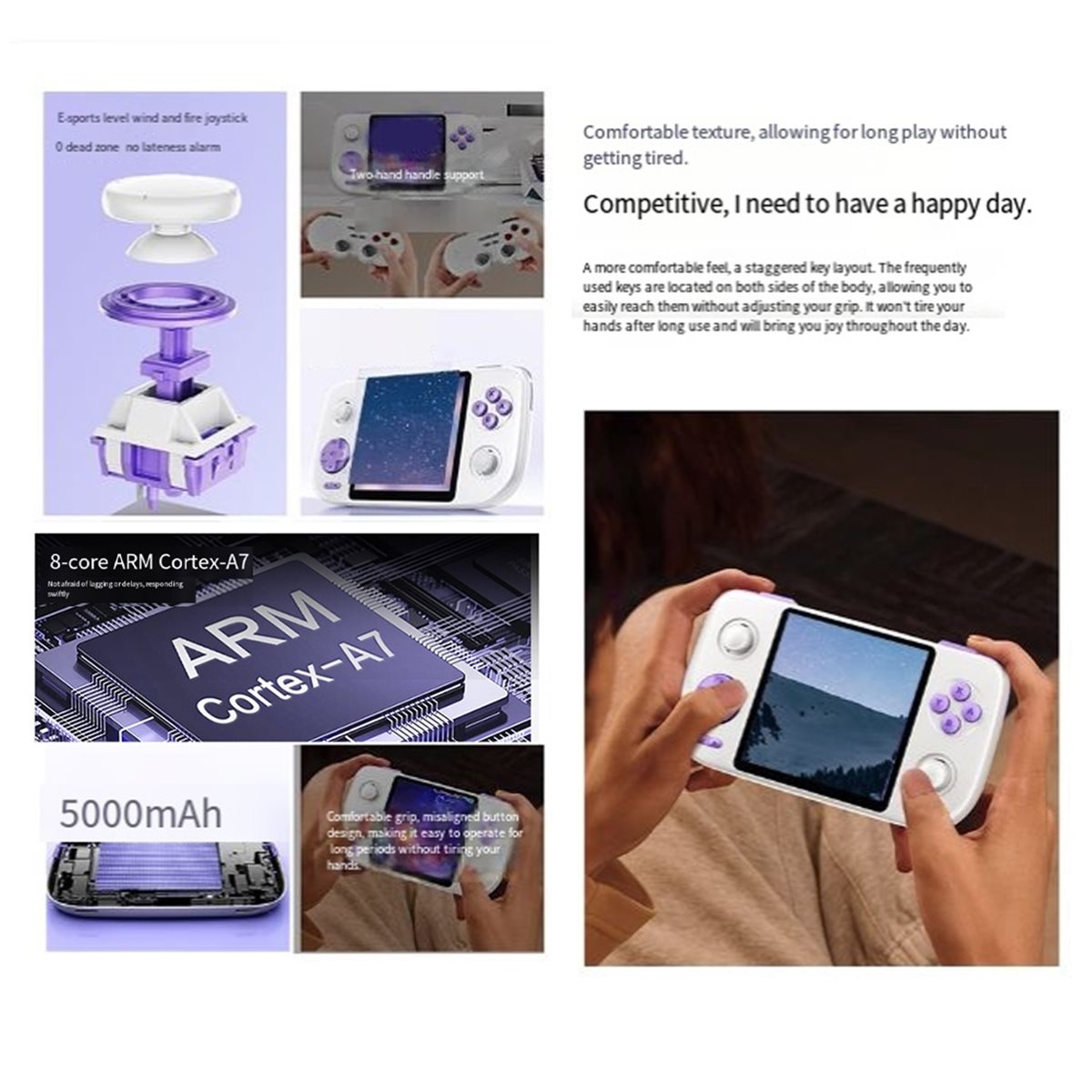 Handheld Game Console - Konsol Game DT75BG E3 Retro Genggam
