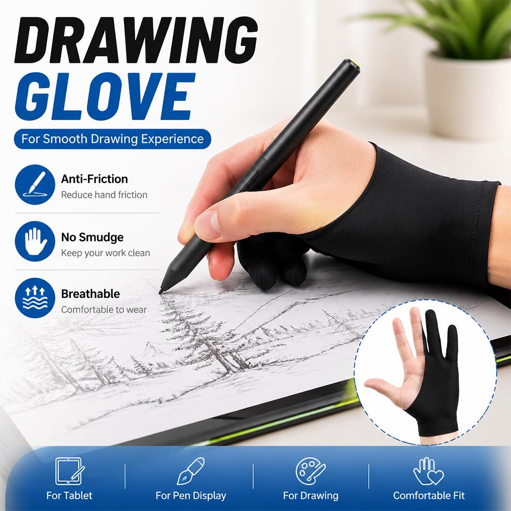 Digital Drawing Tablet - Sarung Tangan Gambar Anti Sentuh Layar,