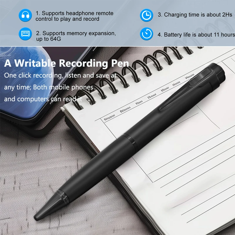 Pena Perekam Satu Sentuhan Por - Voice Recorder Pen ulasan dan harga