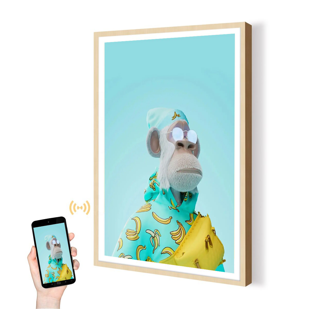 Layar Tampilan NFT Foto Video  - Digital Photo Frame Wifi ulasan dan harga