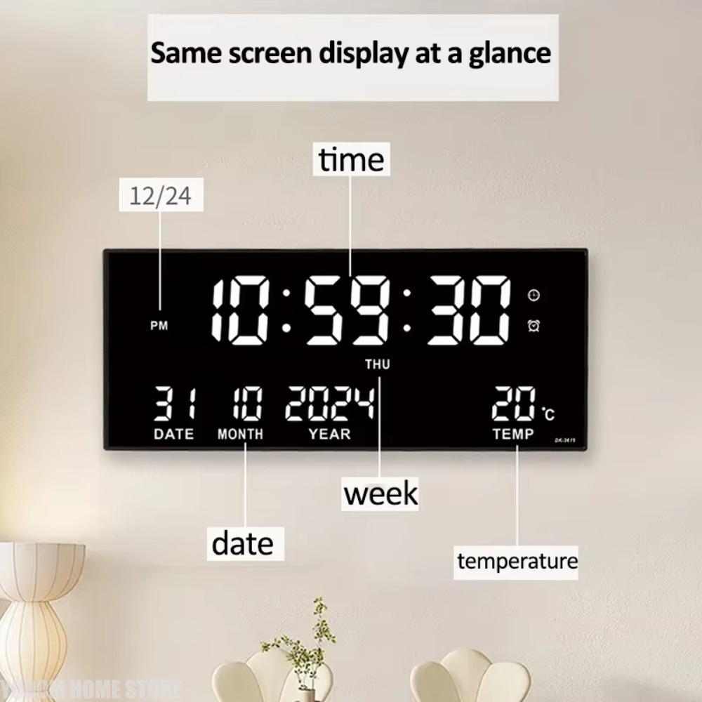 Jam Dinding Digital Besar deng - Modern Electronics Gadgets ulasan dan harga