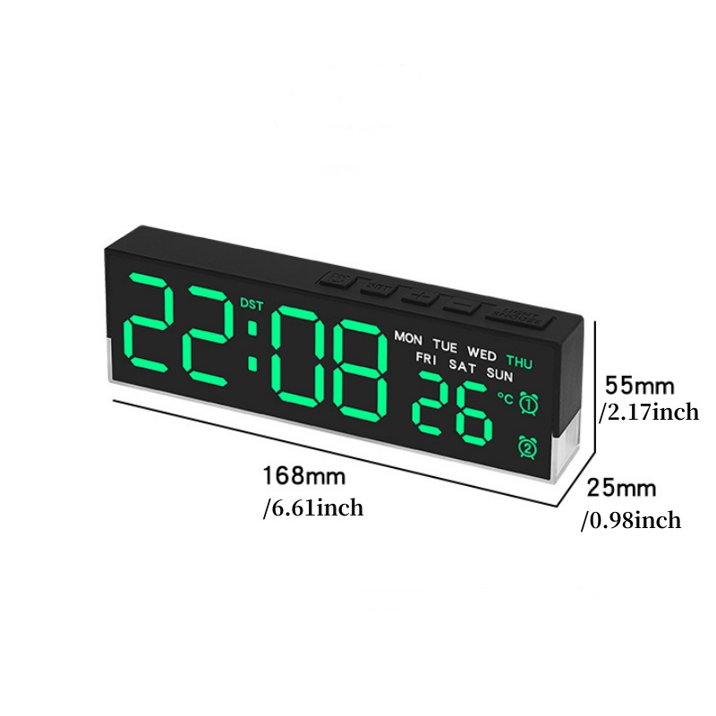 Jam Alarm Digital LED Suhu Min - Modern Electronics Gadgets ulasan dan harga