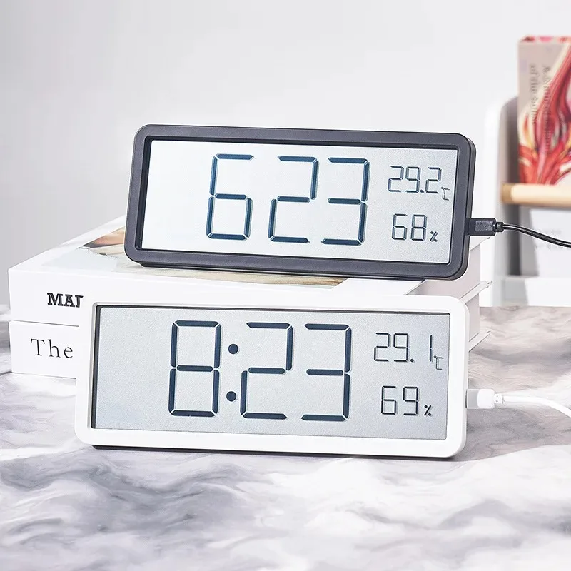 Layar LCD Jam Dinding Digital  - Modern Electronics Gadgets ulasan dan harga