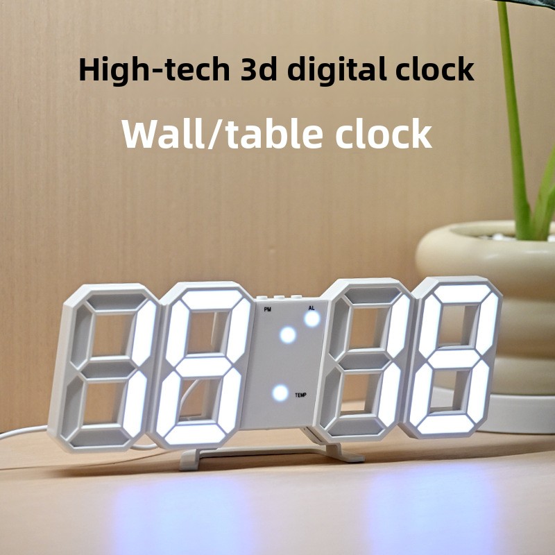 Jam Dinding Digital LED 3D Ber - Modern Electronics Gadgets ulasan dan harga