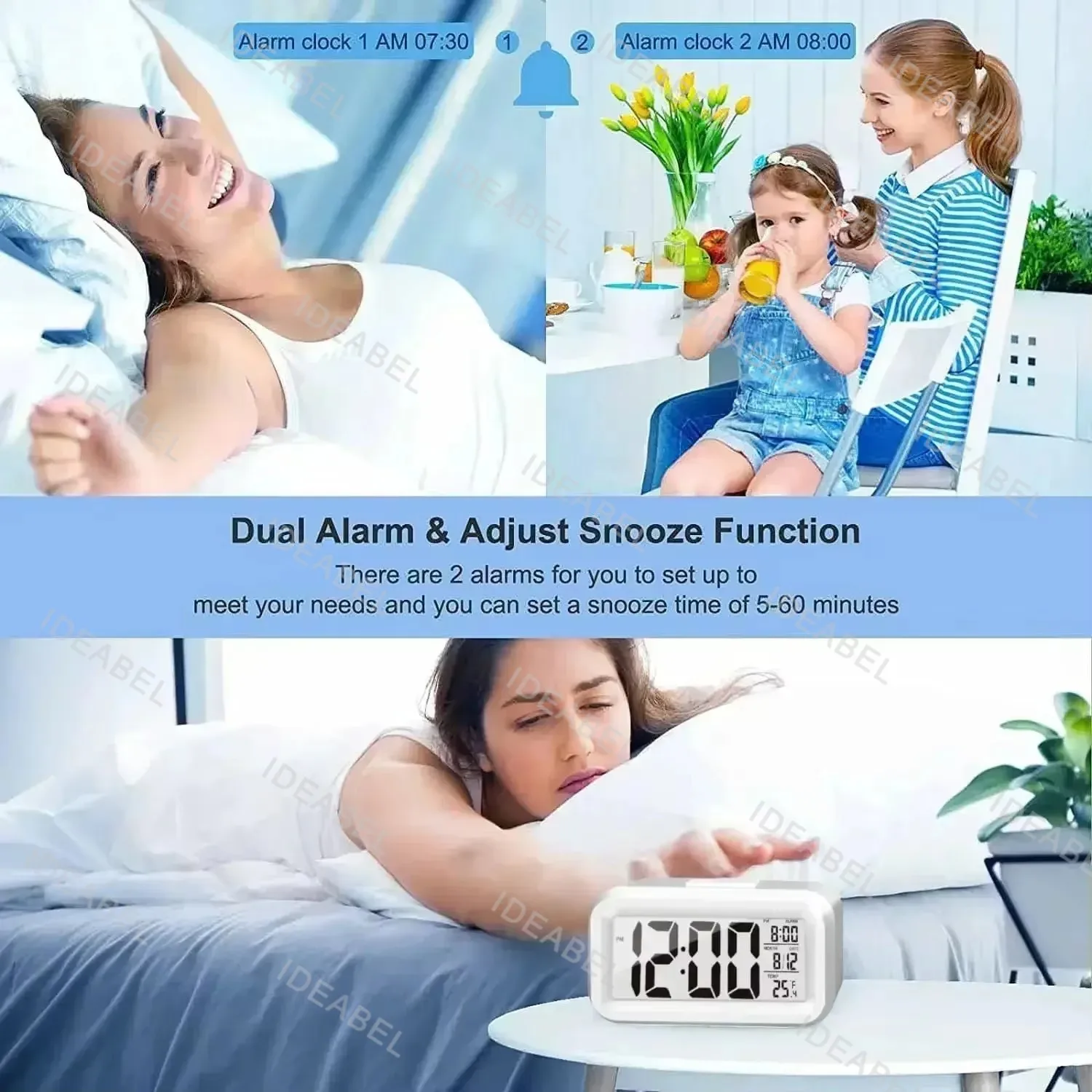 Jam Alarm Digital LED dengan L - Modern Electronics Gadgets ulasan dan harga
