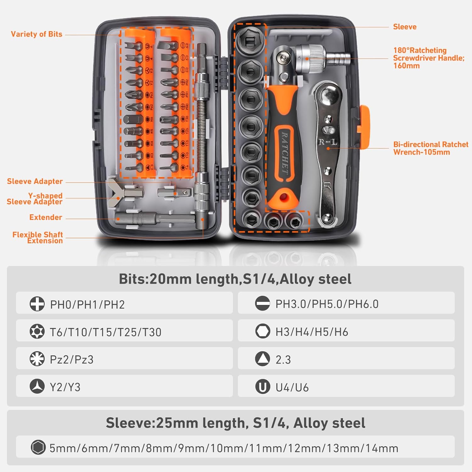 Singalon 38-in-1 Kit Obeng Rat - Electronics For Home ulasan dan harga