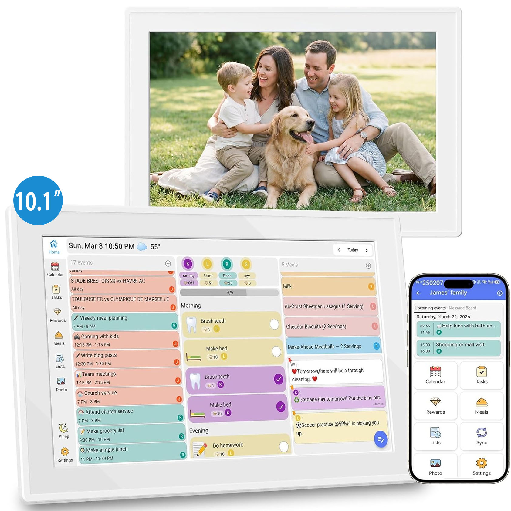 Kalender Digital Keluarga WiFi - Digital Photo Frame Wifi ulasan dan harga