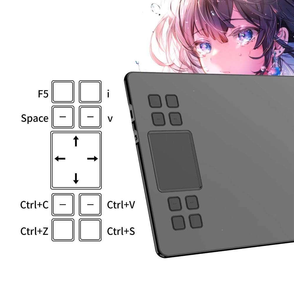 Tablet Gambar 10×6 Inci Pena B - Digital Drawing Tablet ulasan dan harga