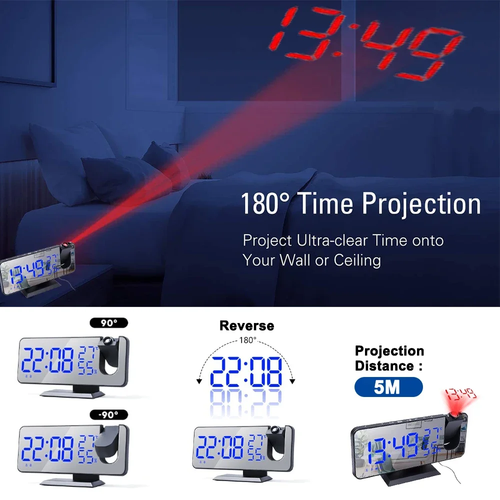 Jam Alarm Proyeksi Digital LED - Modern Electronics Gadgets ulasan dan harga