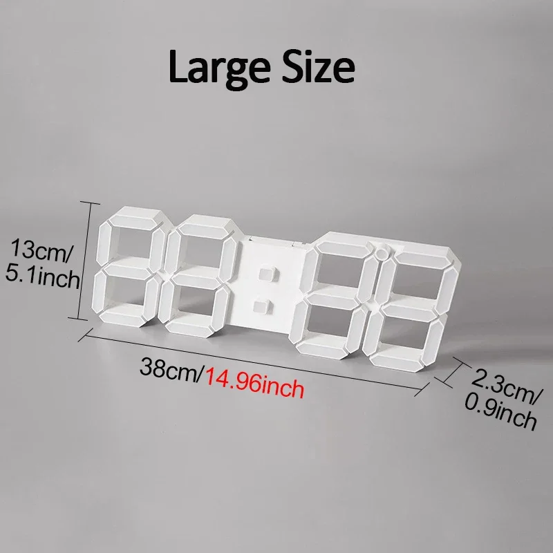 Jam Dinding LED Digital 15 Inc - Modern Electronics Gadgets ulasan dan harga